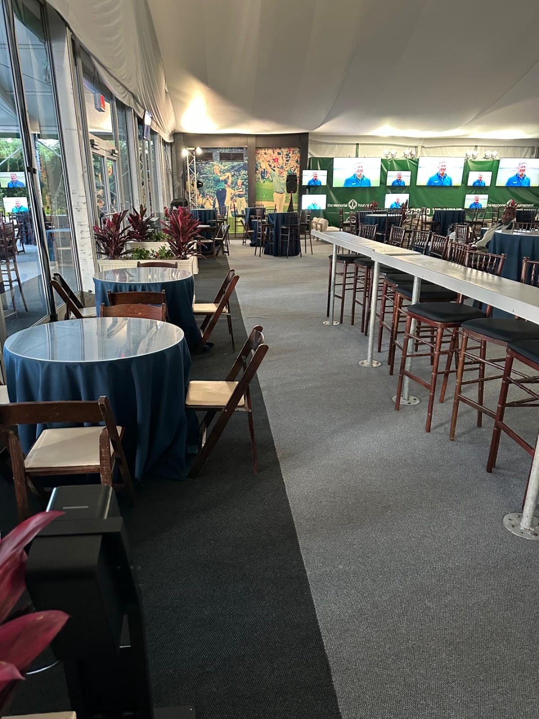 Event flooring seam tape and installation