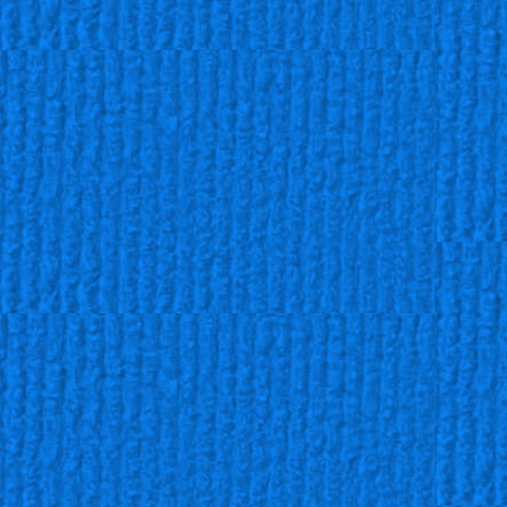 Signal Blue ribbed event carpet swatch — Fine Lines FL-30