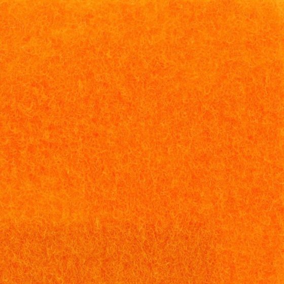 Tangerine Twist short velour event carpet swatch — Front Row FR-12