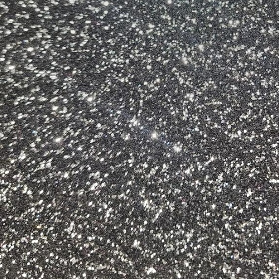 Black and Silver glitter event carpet swatch